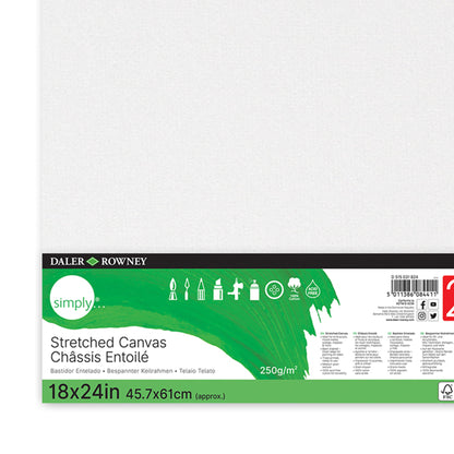 Stretched Canvas, 18" x 24", Pack of 2