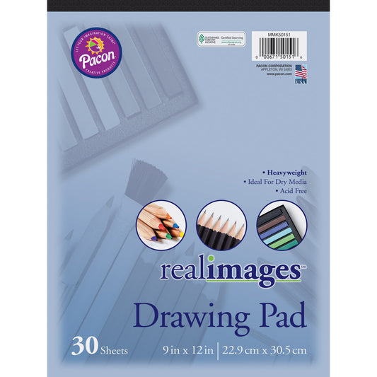 Drawing Pad, Heavyweight, 9" x 12", 30 Sheets