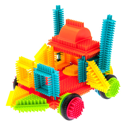Hedgehog Lock Tiles Building Blocks, 120-Piece