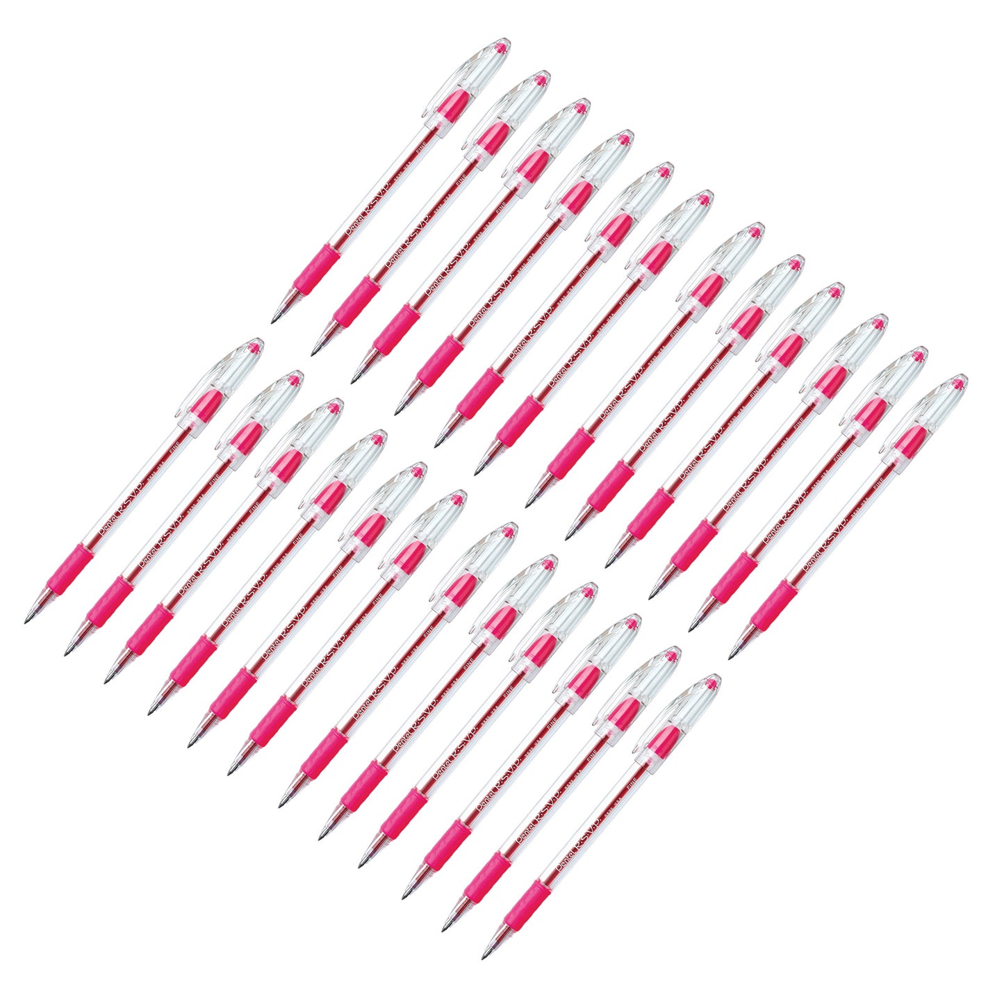 R.S.V.P.® Ballpoint Pen, Fine Point, Pink, Pack of 24