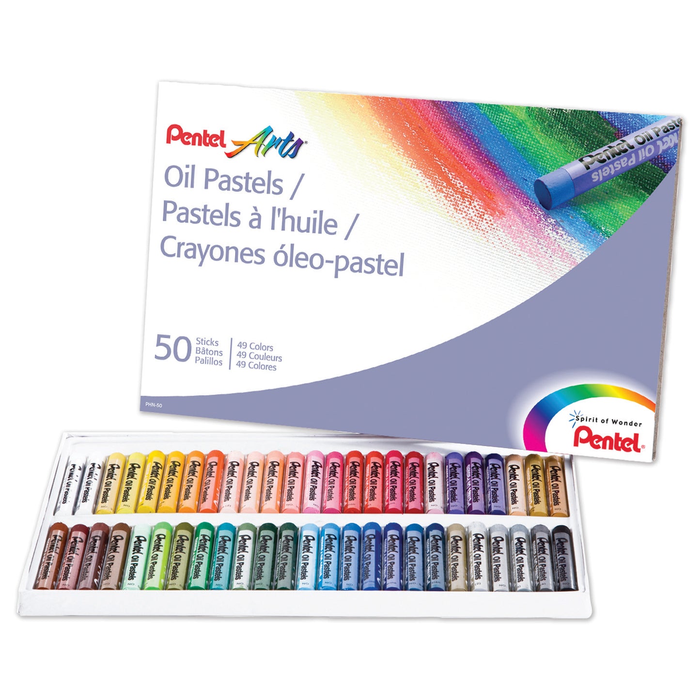 Oil Pastels, 50 Count