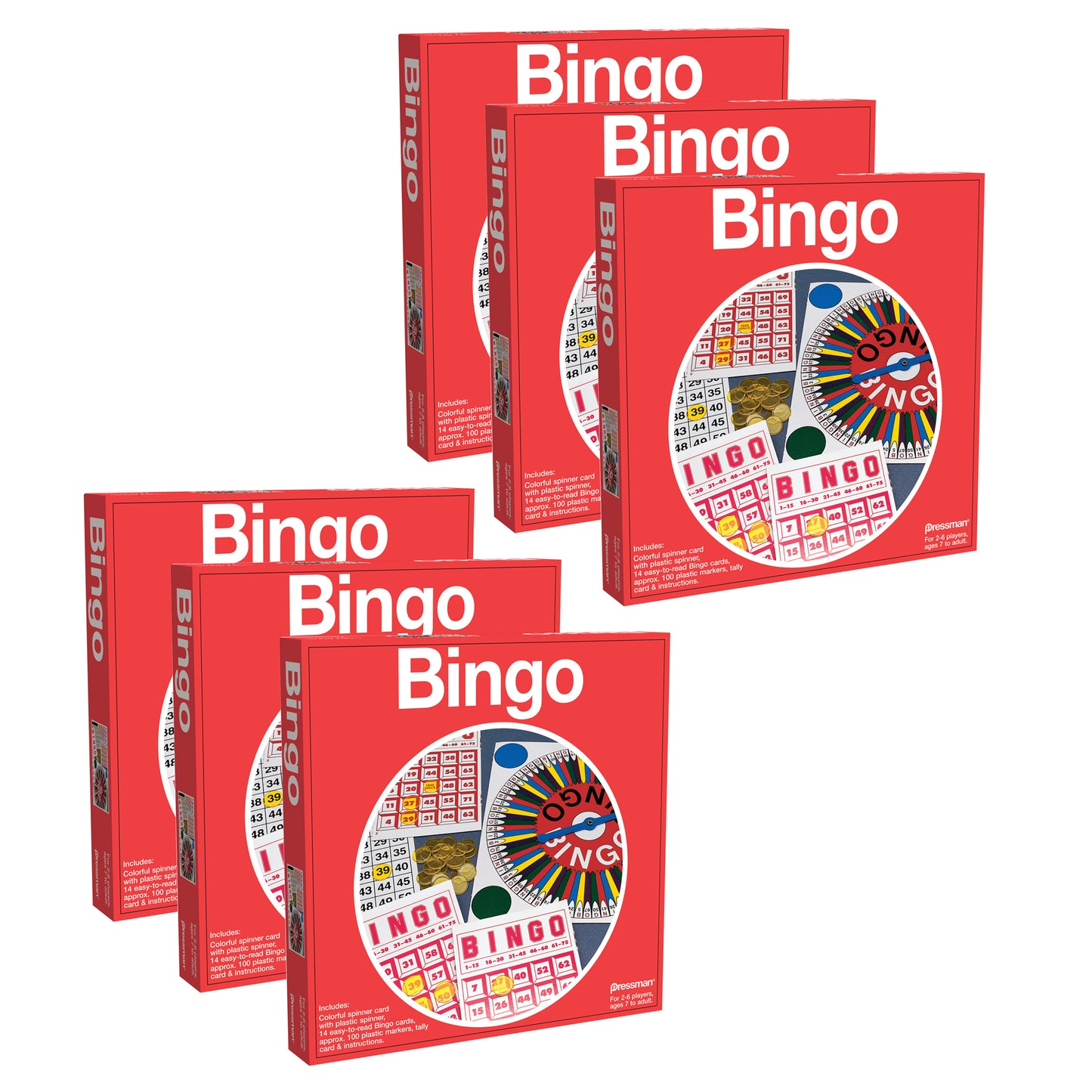 Bingo Game, Pack of 6