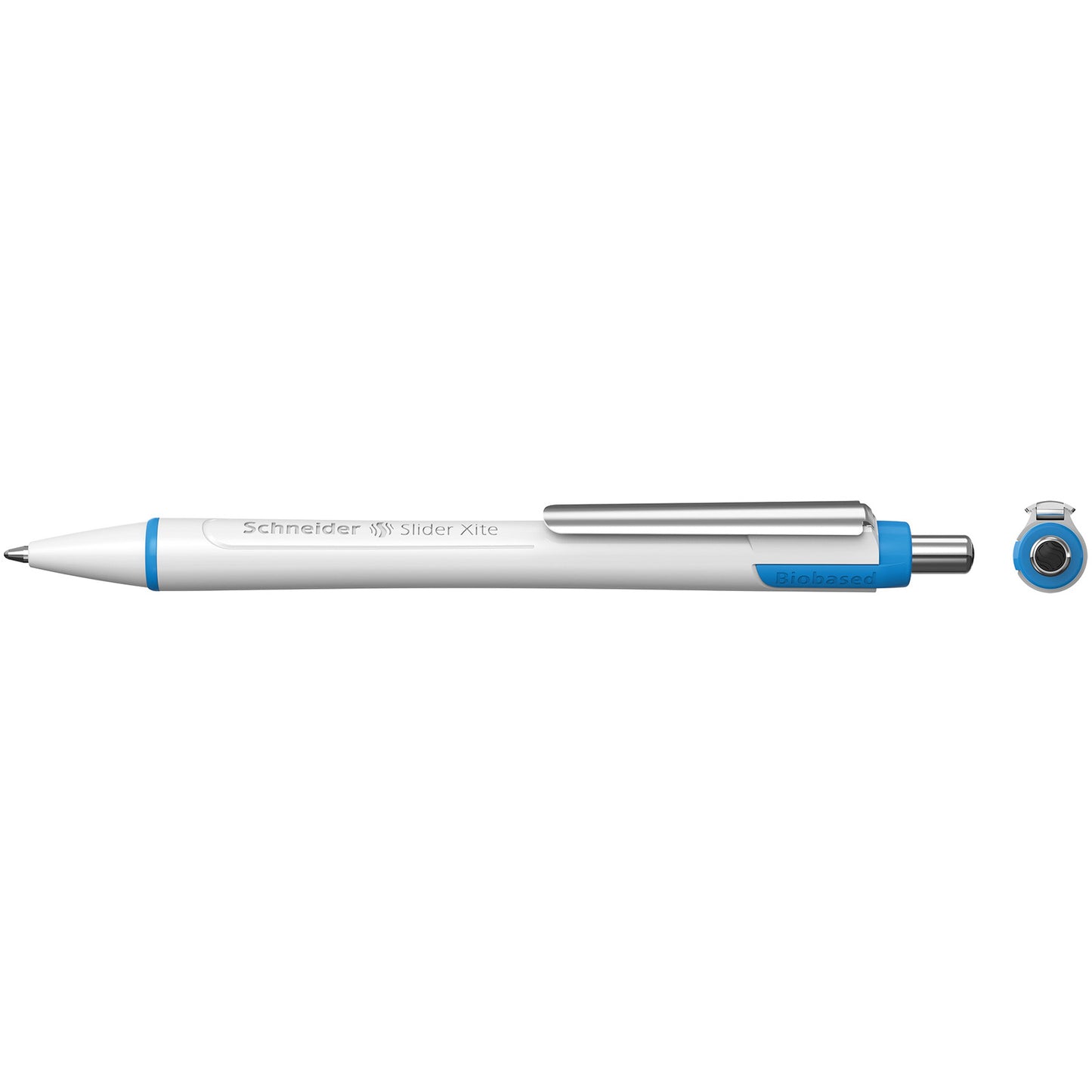Slider Xite XB Refillable + Retractable Ballpoint Pen, 1.4 mm, Black Ink, Box of 10 Pens