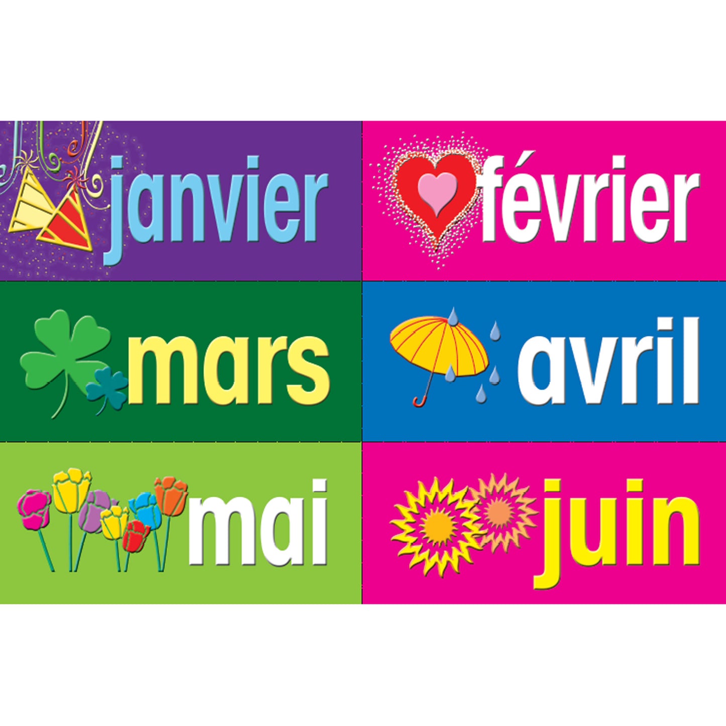 French Multi-Purpose Card Set, 36 Per Set, 2 Sets