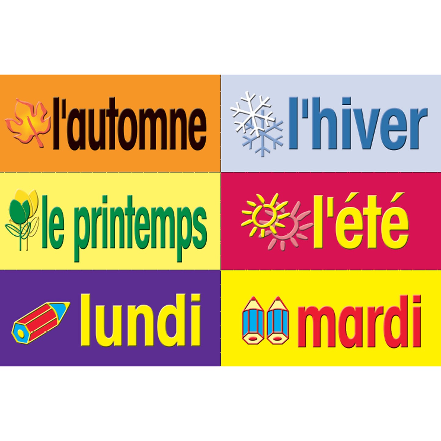 French Multi-Purpose Card Set