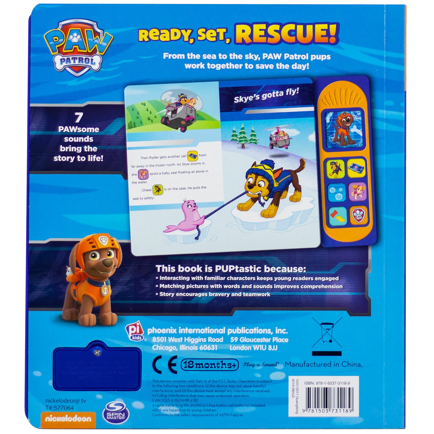 Little Sound Book Paw Patrol: Ready, Set, Rescue, Set of 2