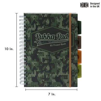 Camo B5 Project Book - Pack 3