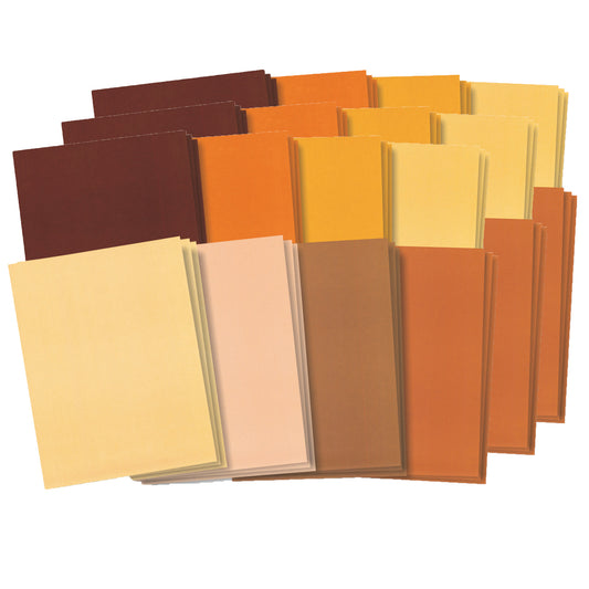 Skin Tone Craft Papers, 48 Sheets Per Pack, 3 Packs