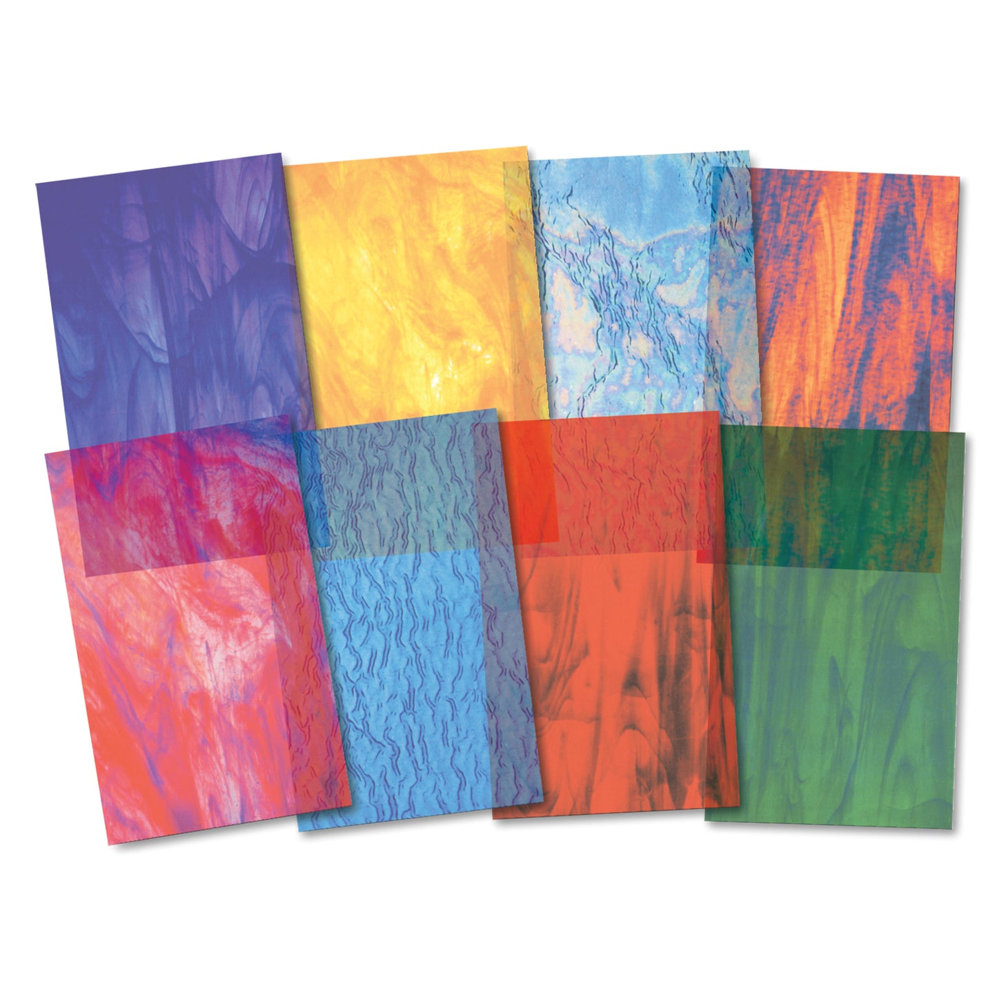 Stained Glassine Paper, 3 pks