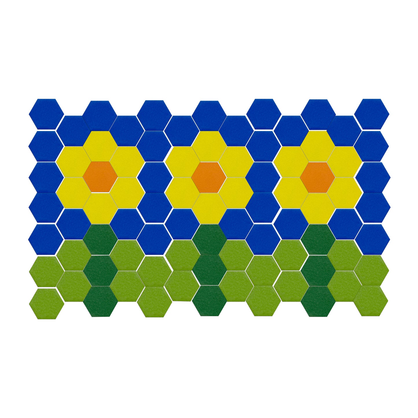 Hexagon Mosaics, 2000 Per Pack, 3 Packs