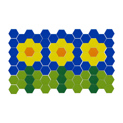 Hexagon Mosaics, 2000 Per Pack, 3 Packs