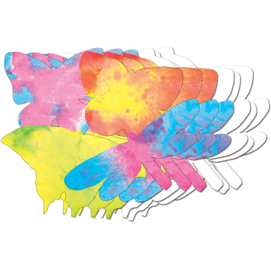 Color Diffusing Paper Butterflies, 9" x 7", 48 Sheets Per Pack, 3 Packs