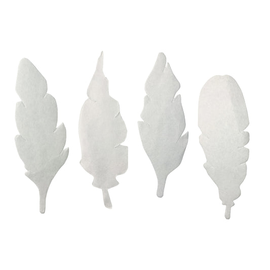 Color Diffusing Paper Feathers, Pack of 80