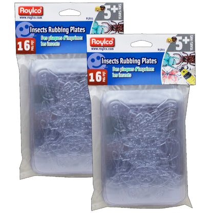 Rubbing Plates True Insects, 16 Per Pack, 2 Packs