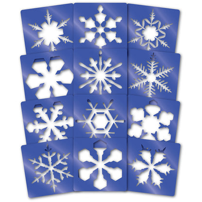 Super Snowflake Stencils, 12 Per Pack, 2 Packs