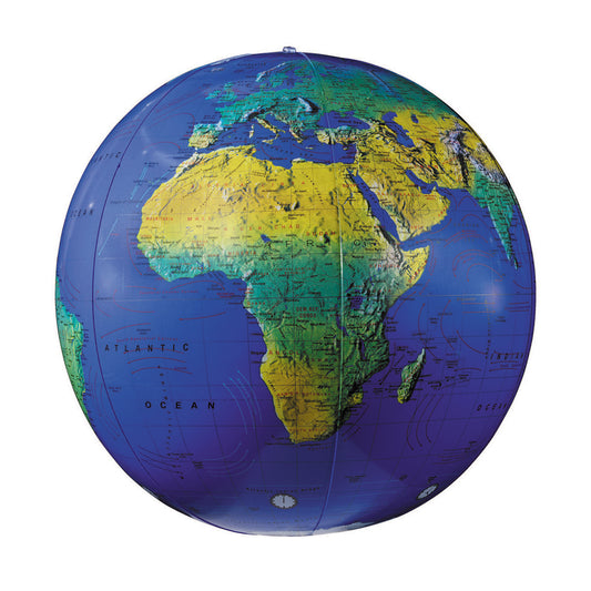 Inflatable Topographical Globe 12-Inch, Pack of 3