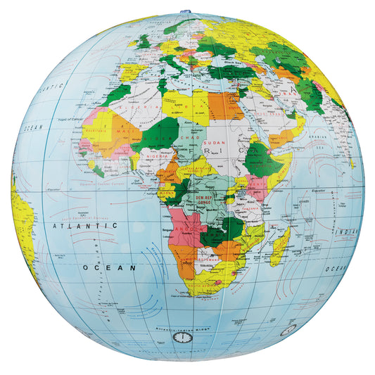 Inflatable Political Globe 16-inch, Pack of 3