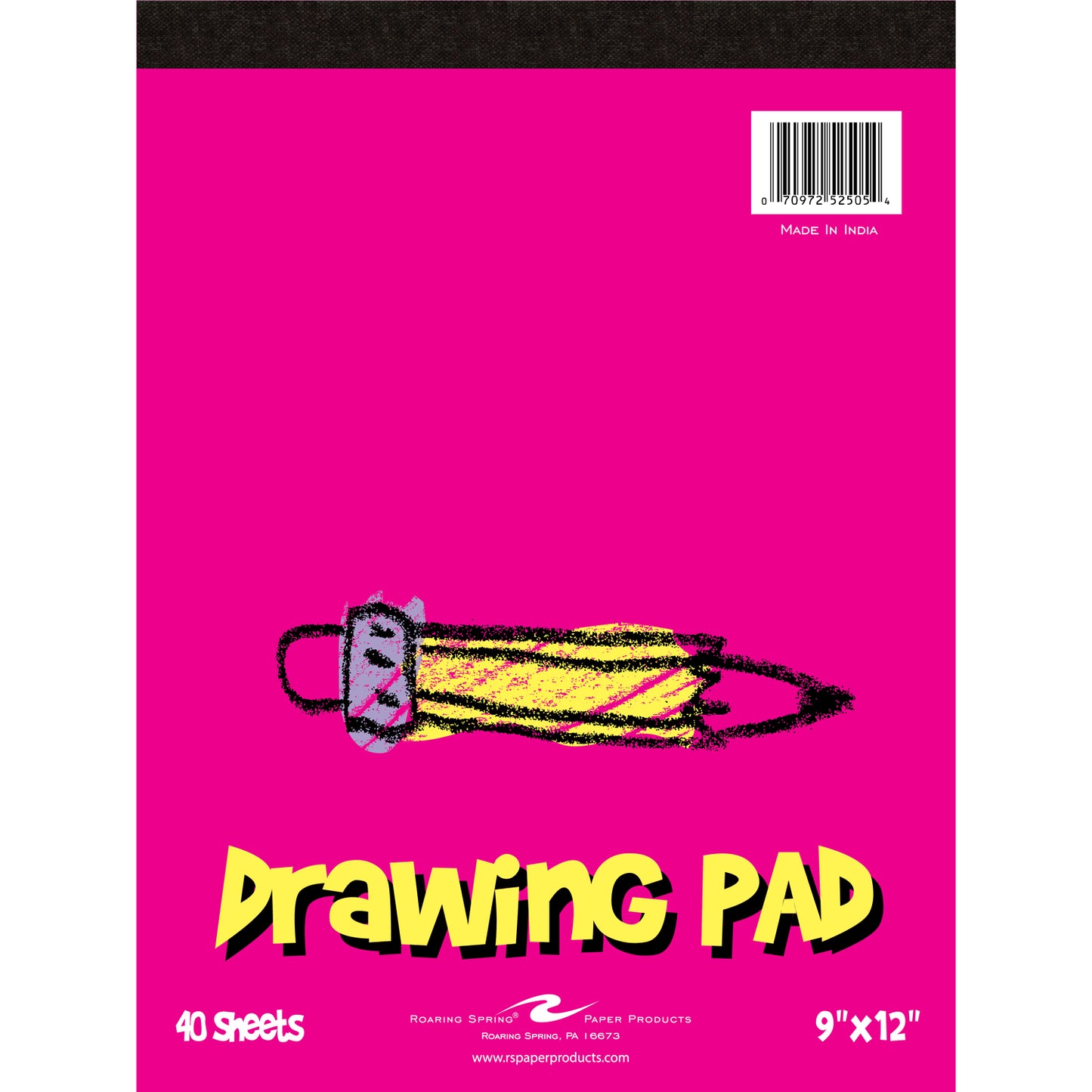 Kid's Drawing Pad, 9" x 12", 40 Sheets