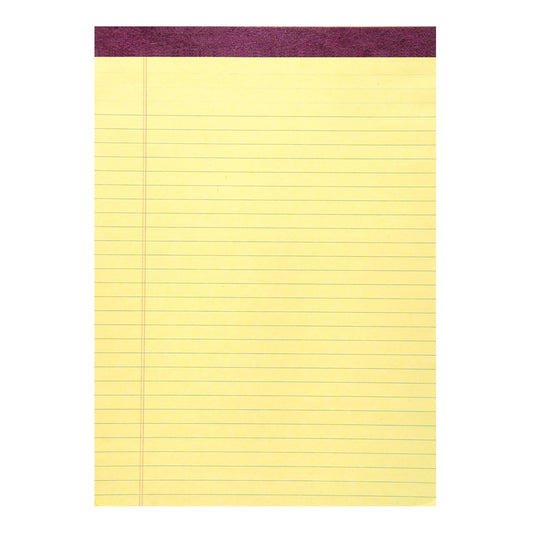 Legal Pad, Standard, Canary, Pack of 12