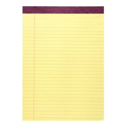 (6 EA) LEGAL PAD STANDARD CANARY