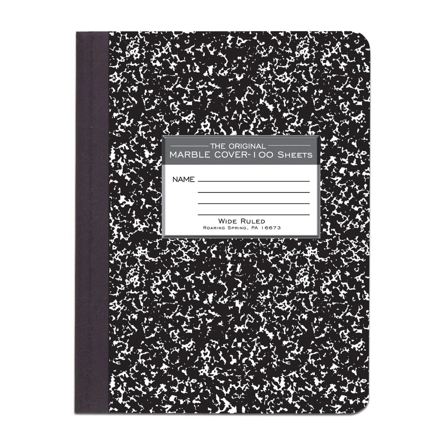 Marble Composition Book, Black