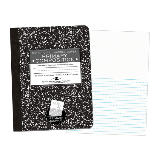 Marble Composition Book, Picture Story Ruled