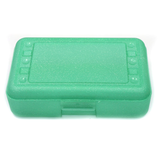 Pencil Box, Lime Sparkle