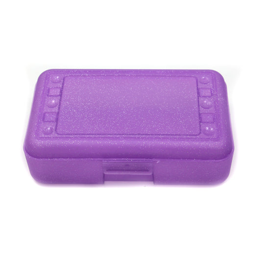 Pencil Box, Purple Sparkle, Pack of 12