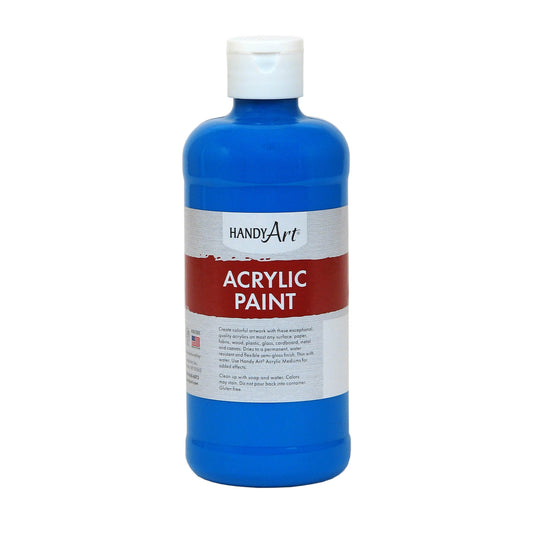 Handy Art® Acrylic Paint 16 oz, Cobalt Blue, Set of 3 bottles