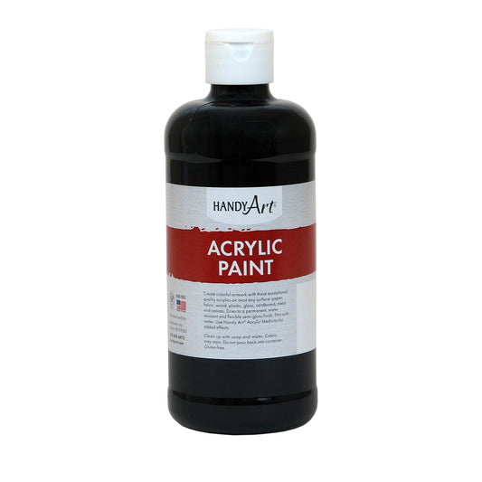 Acrylic Paint 16 oz, Mars Black