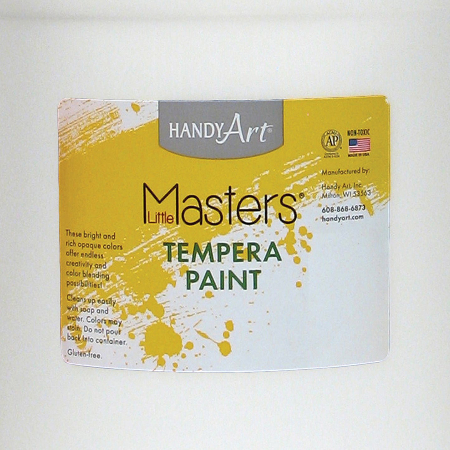 Little Masters® Tempera Paint, White, Gallon