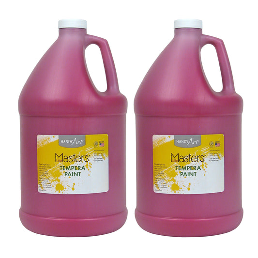 Little Masters® Tempera Paint, Magenta, Gallon, Pack of 2
