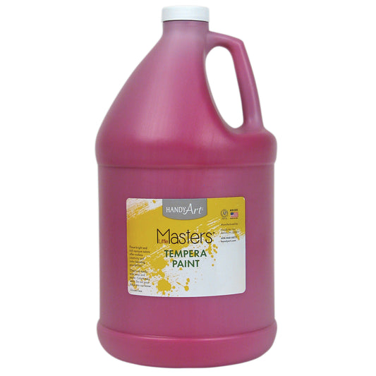 Tempera Paint, Magenta, Gallon, Pack of 2