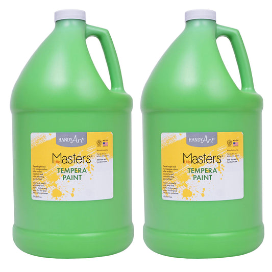 Little Masters® Tempera Paint Gallon, Light Green, Pack of 2