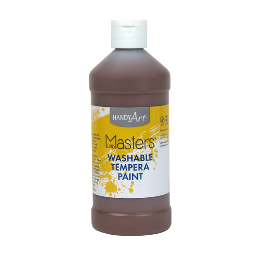 Little Masters® Washable Tempera Paint, Brown, 16 oz.