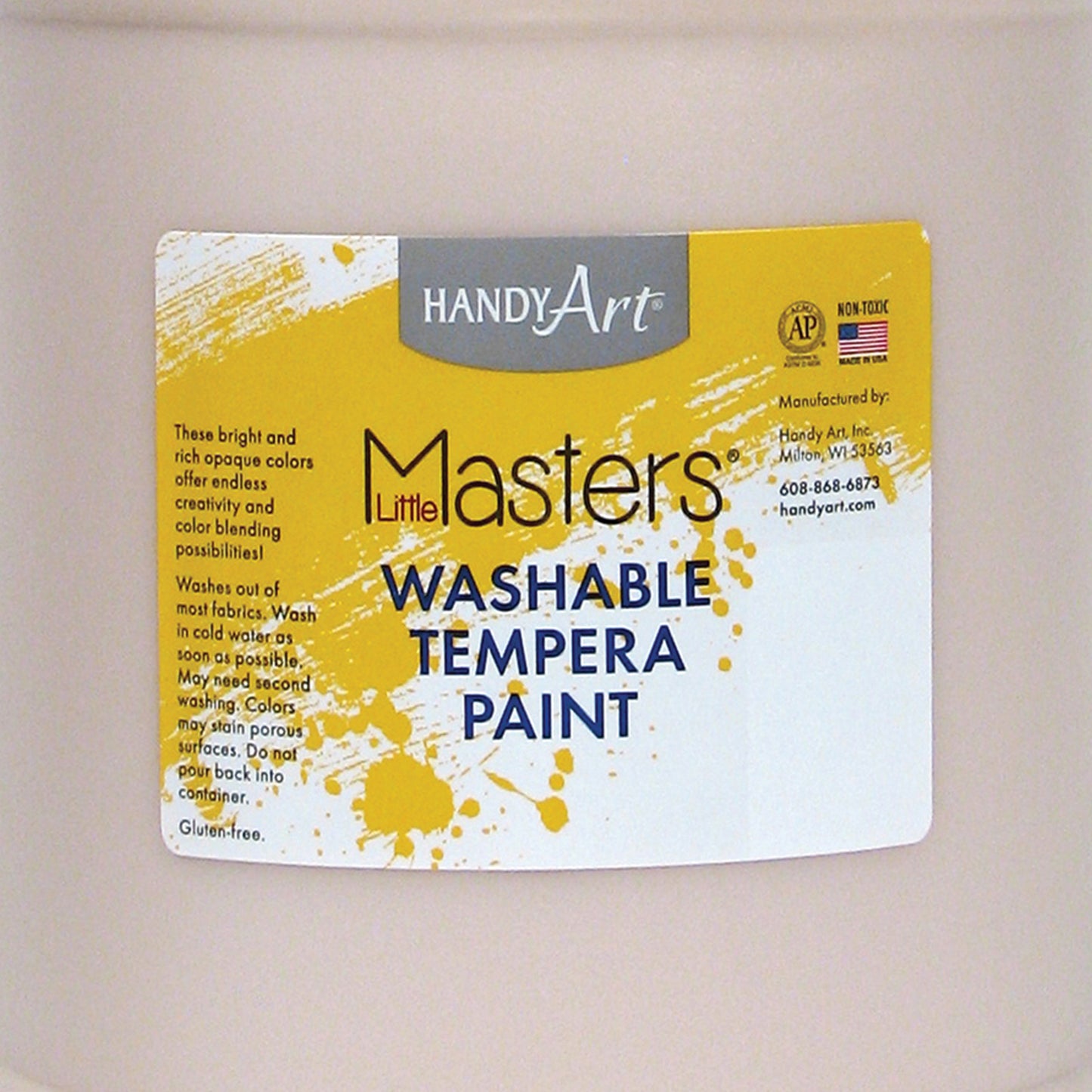 Little Masters® Washable Tempera Paint, Peach, Gallon