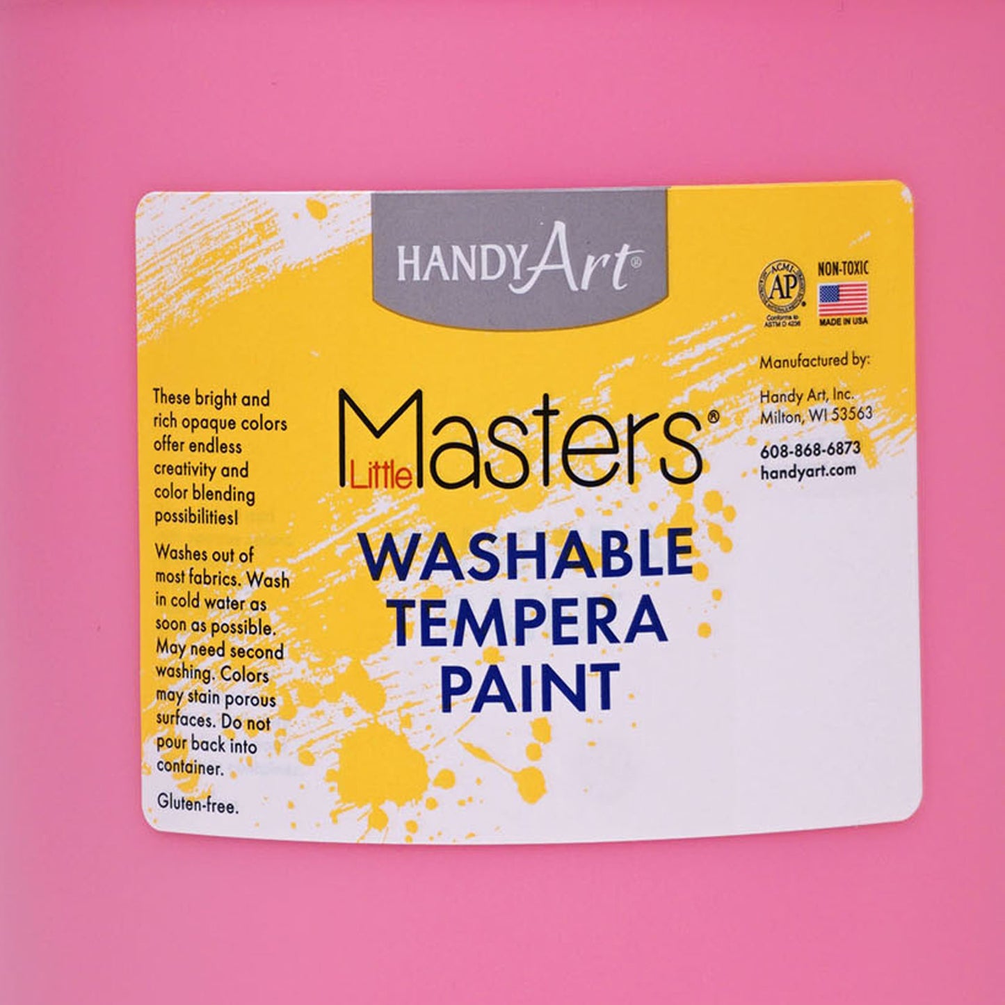 Little Masters® Washable Tempera Paint, Pink, Gallon