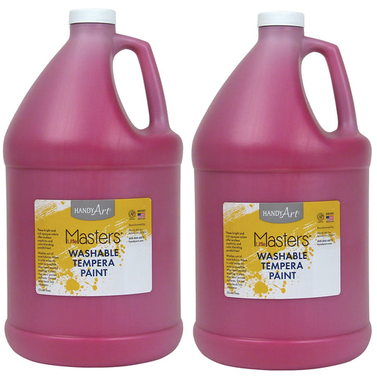 Little Masters® Washable Tempera Paint, Gallon, Magenta, Pack of 2