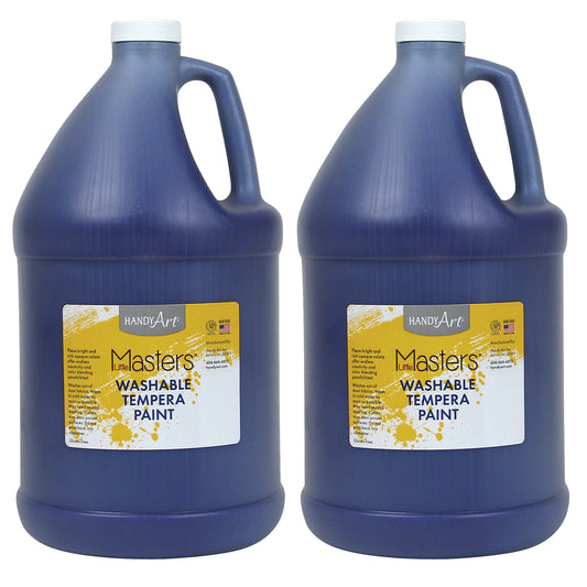 Little Masters® Washable Tempera Paint, Gallon, Violet, Pack of 2