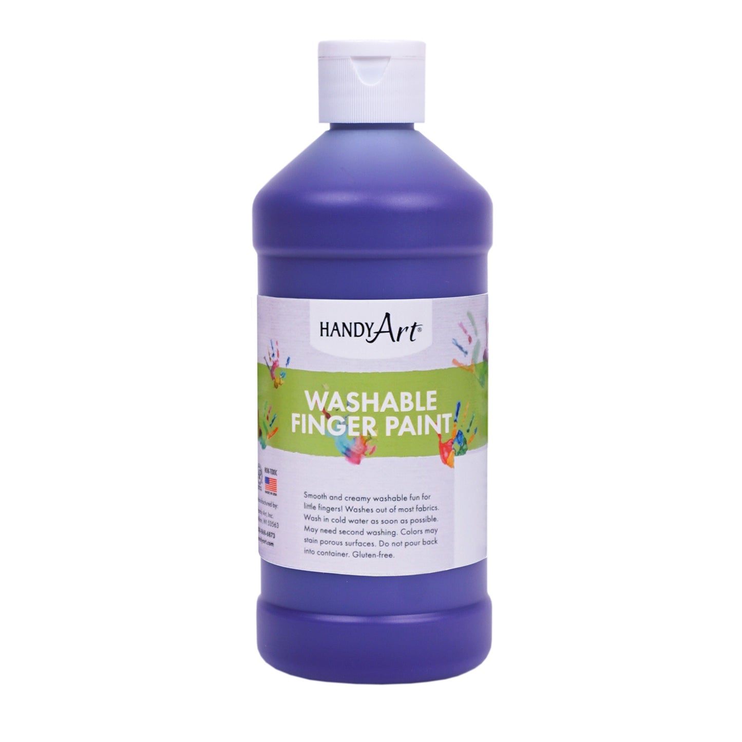 Washable Finger Paint, Violet, 16 oz., Pack of 6