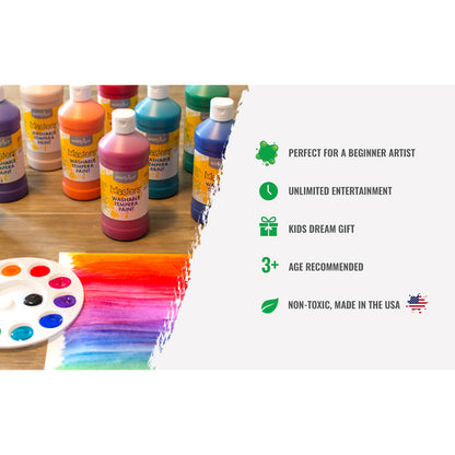 Little Masters® Washable Tempera Paint, Pint, 6-Color Kit