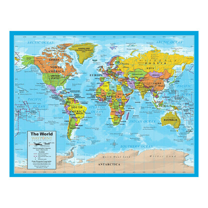 World/USA Laminated Notebook Maps, 12 Count