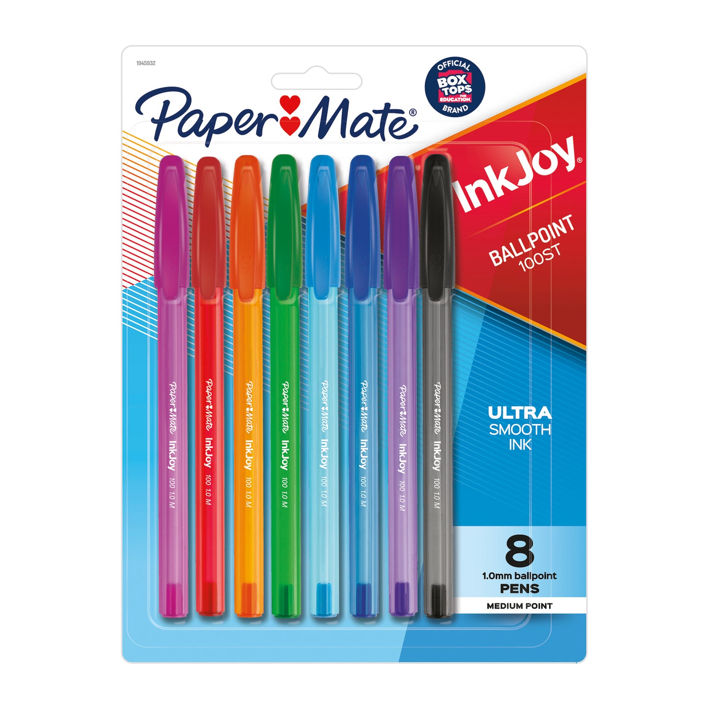 InkJoy 100ST Ballpoint Pens, Medium Point, Assorted Ink, 8 Per Pack, 6 Packs