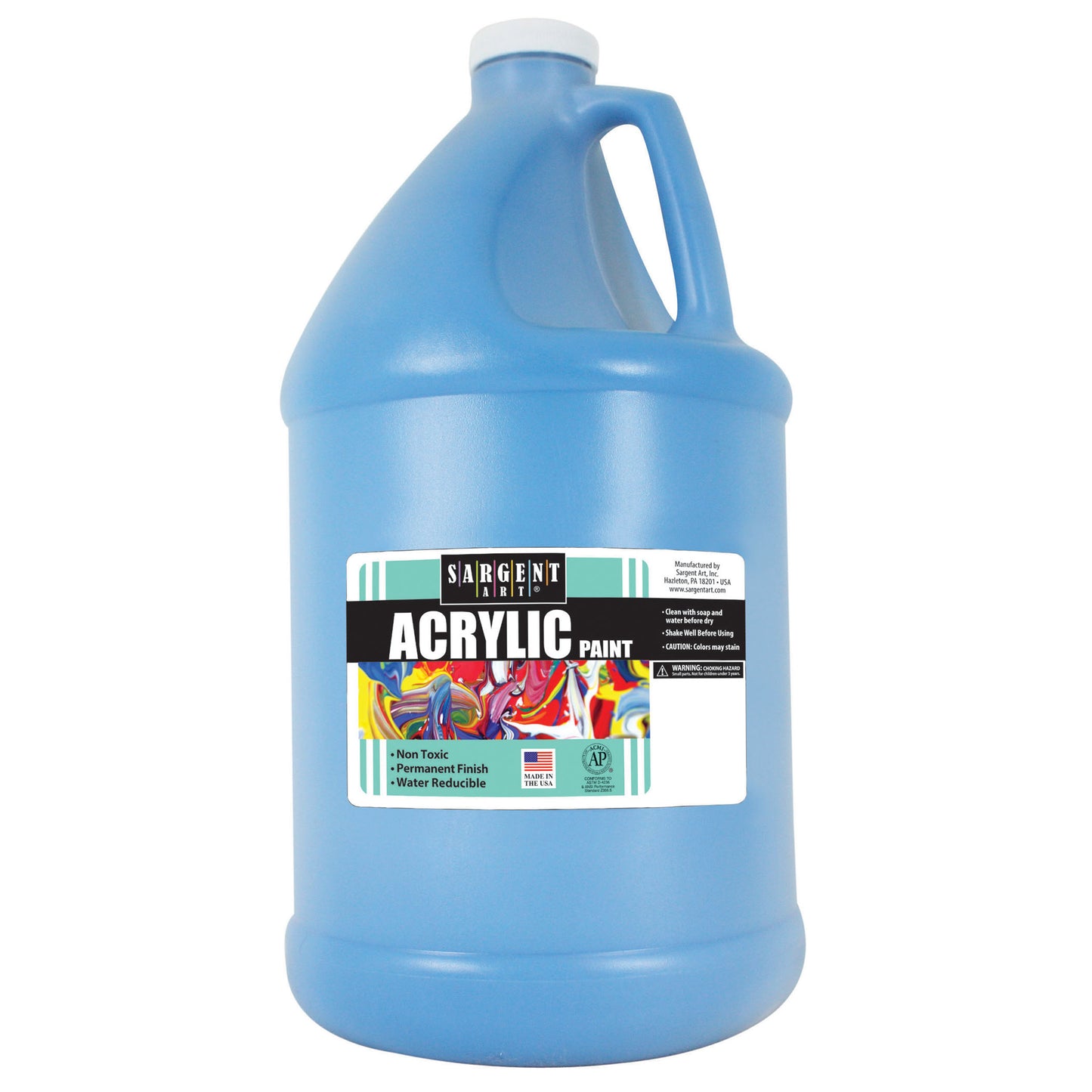 Acrylic Paint, Turquoise, 64 oz. Bottle