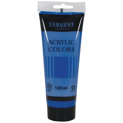 Acrylic Paint Tube, 120 ml, Dark Ultramarine Blue, Pack of 6