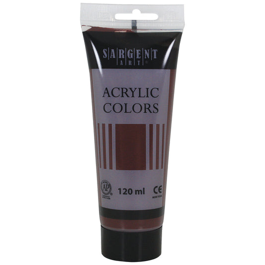 Acrylic Paint Tube, 120 ml, Burnt Umber