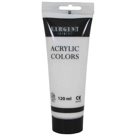 Acrylic Paint Tube, 120 ml, Titanium White