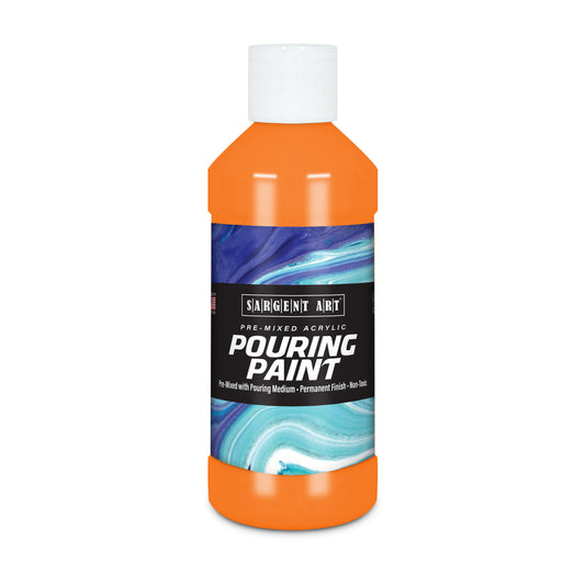 Acrylic Pouring Paint, 8 oz, Orange