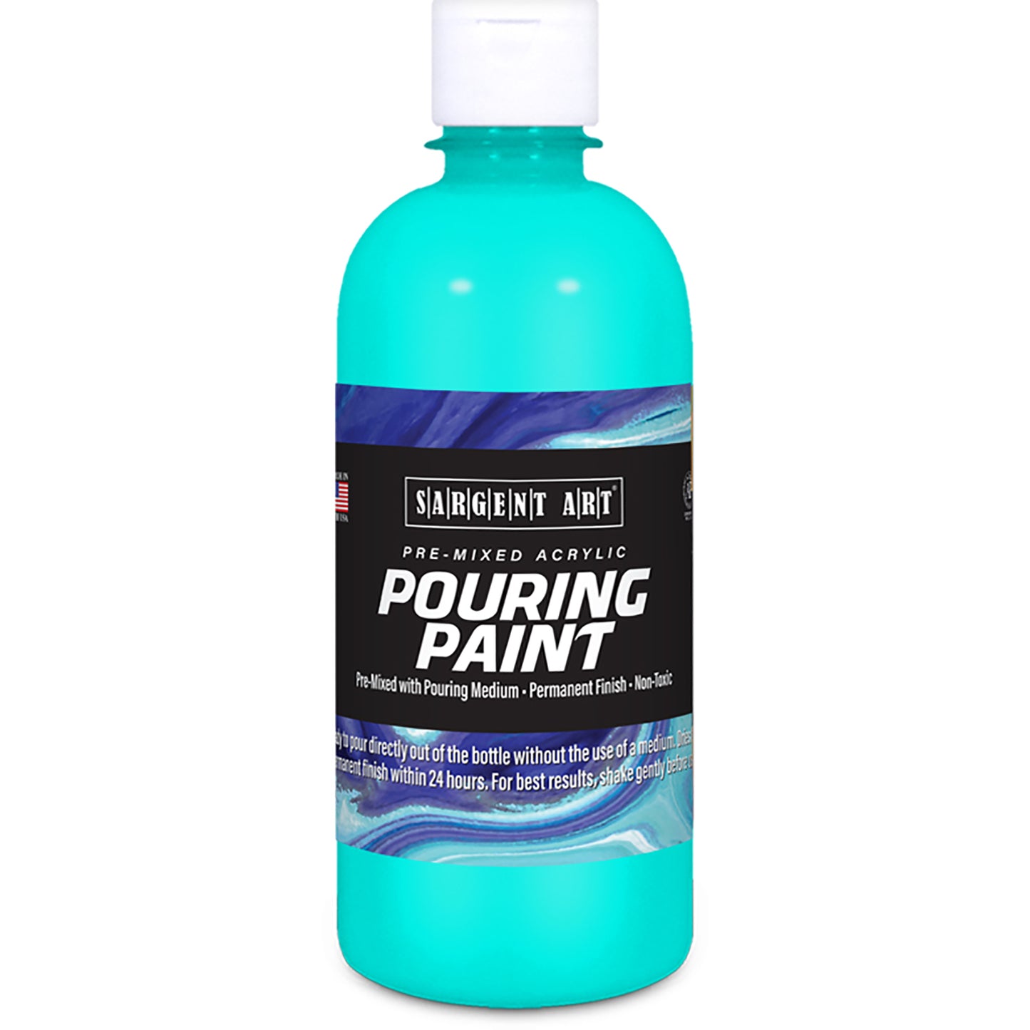 Acrylic Pouring Paint, 16 oz., Turquoise