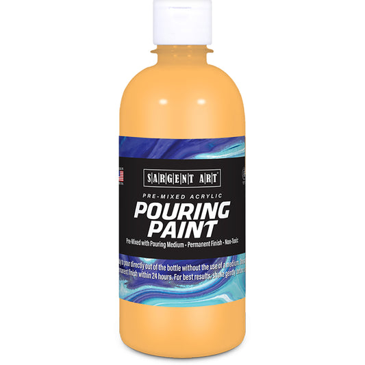 Acrylic Pouring Paint, 16 oz., Peach